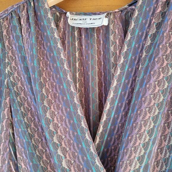 Jackie Taub Vintage Sheer Midi Dress - Picture 3 of 4